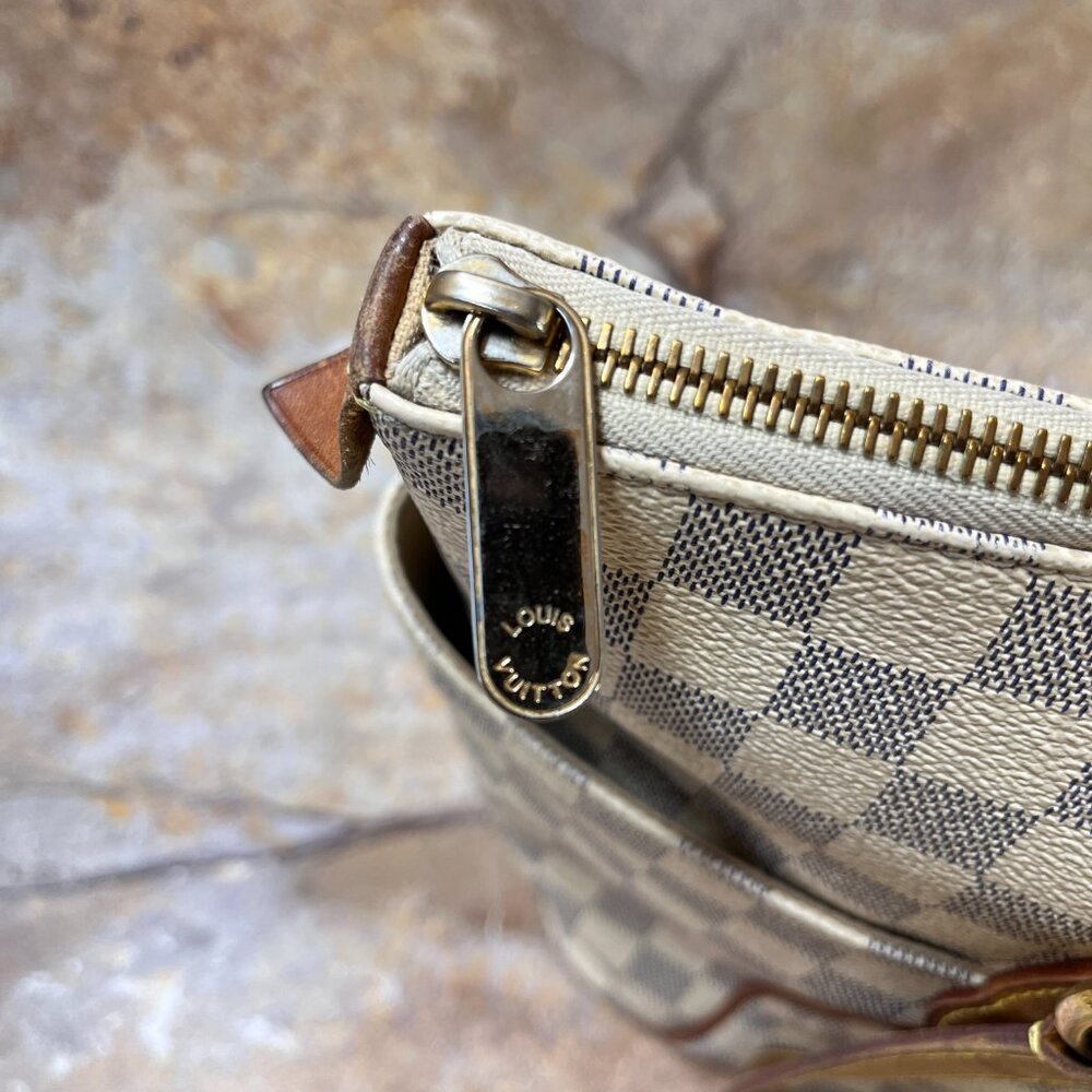 Louis Vuitton Totally MM Tote Bag Canvas Damier Azur Shoulder Bag - Picture 7 of 14